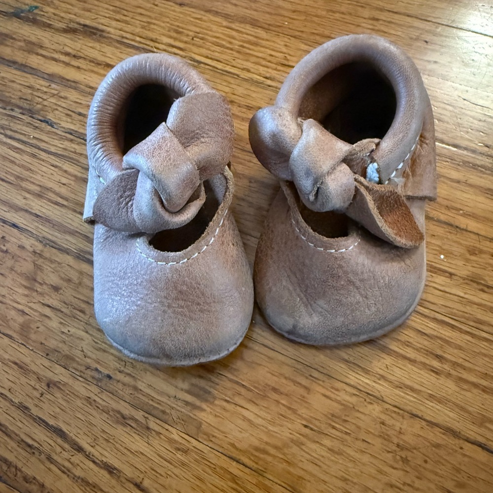 Freshly Picked Leather Moccasin with bow